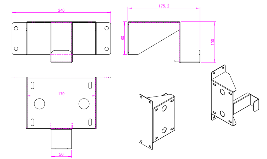 7kW充電樁壁掛件